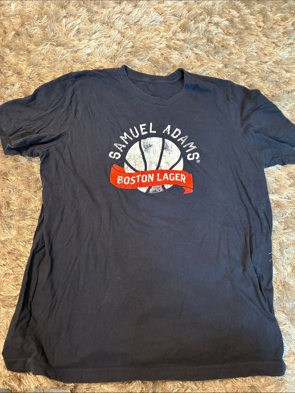 Samuel Adams Navy Short Sleeve T-Shirt - Boston Lager Graphic